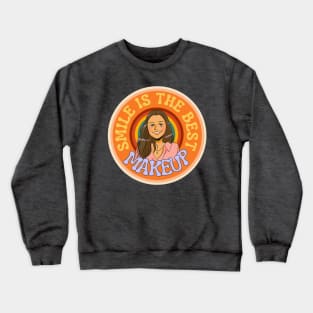 Smile Is the Best Makeup Crewneck Sweatshirt